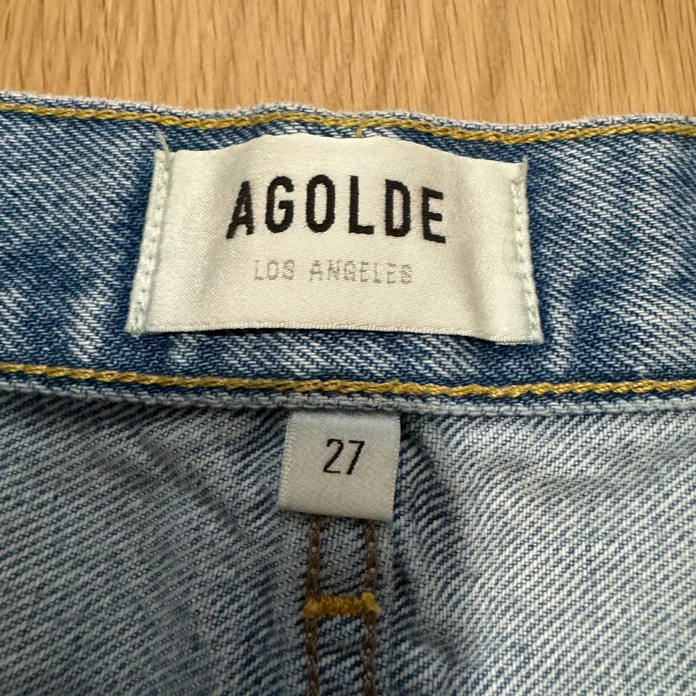 Agolde Classic Blue Denim Jeans